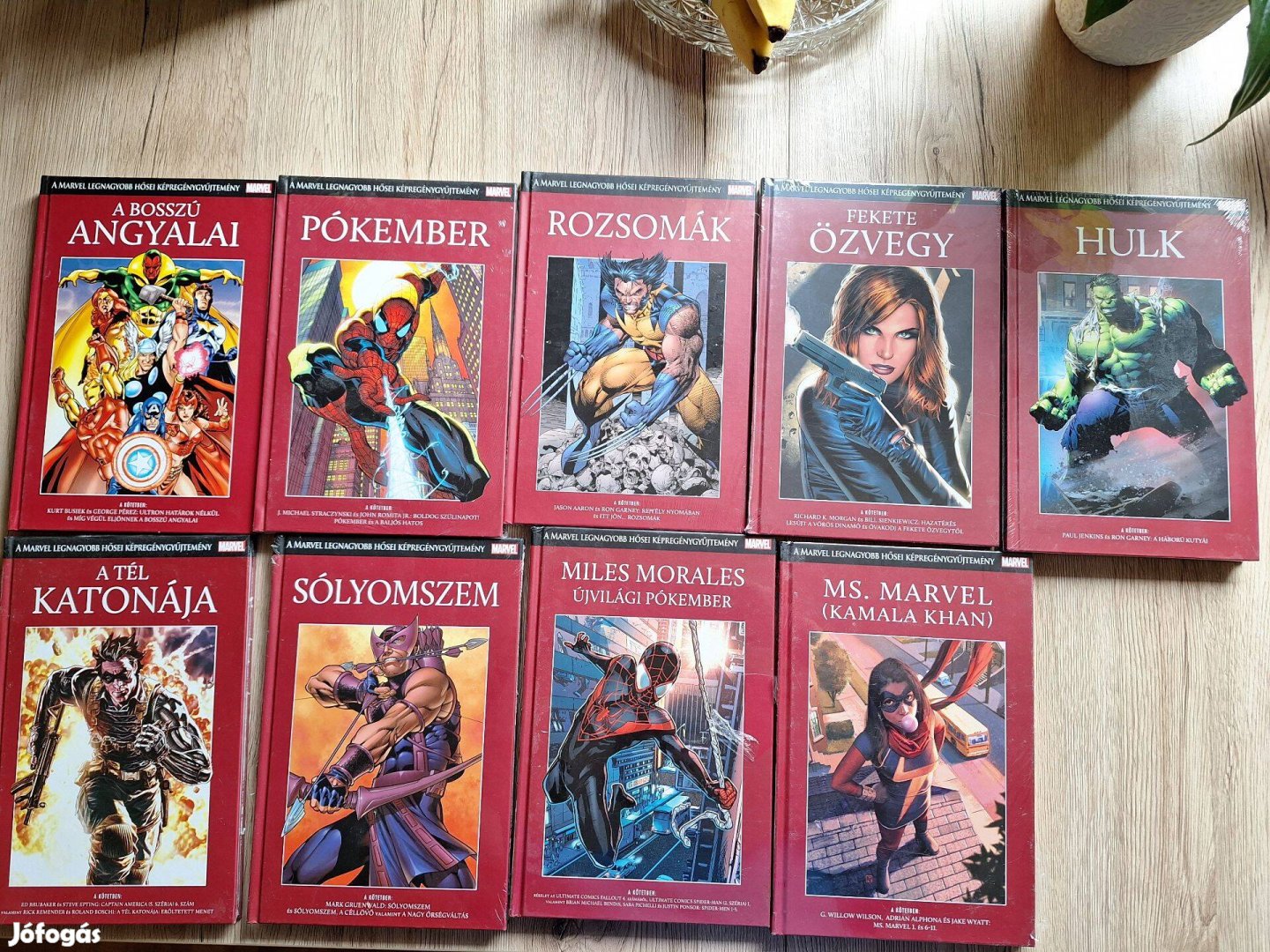 Marvel legnagyobb hősei képregénygyűjtemény 9 db Új könyv