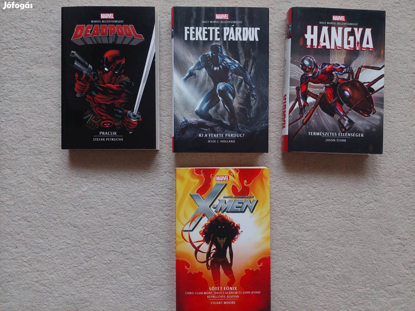 Marvel regények Deadpool, Hangya, Fekete Párduc, X-men