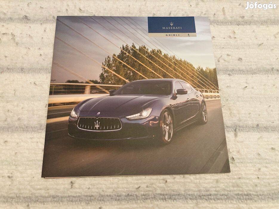 Maserati Ghibli prospektus, katalógus, brossúra