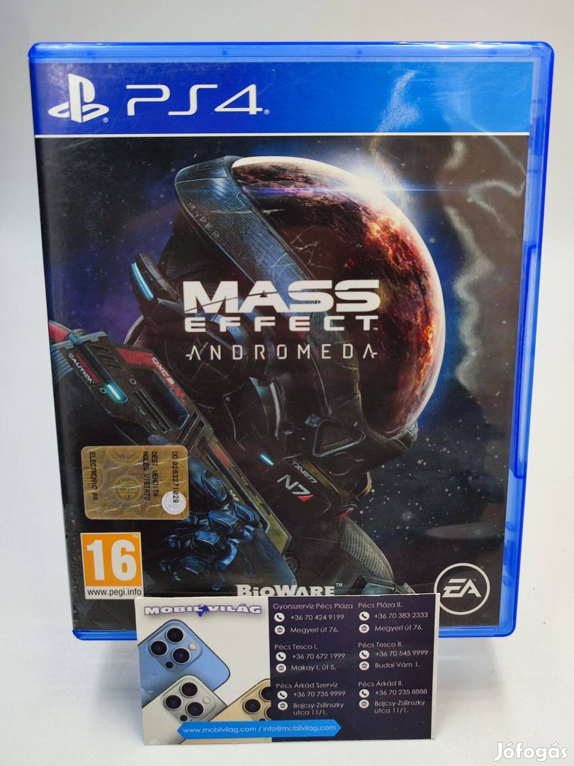 Mass Effect Andromeda PS4 Garanciával #konzl0102