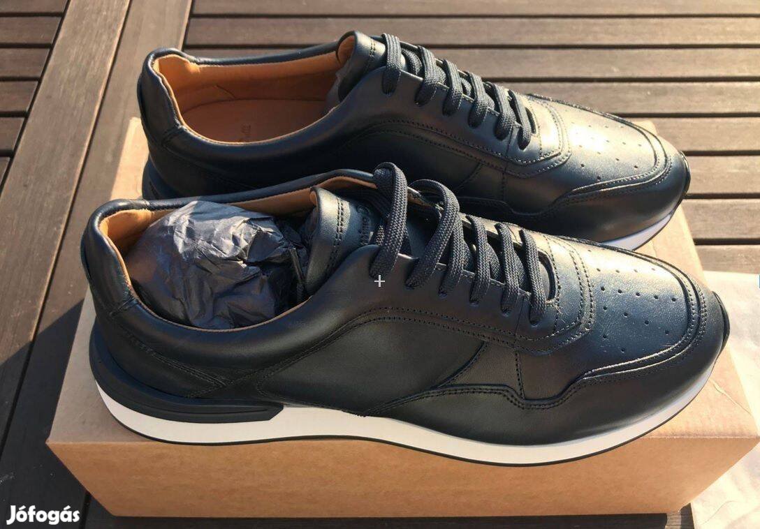 Massimo Dutti sötétkék 43-as elegáns férfi cipő