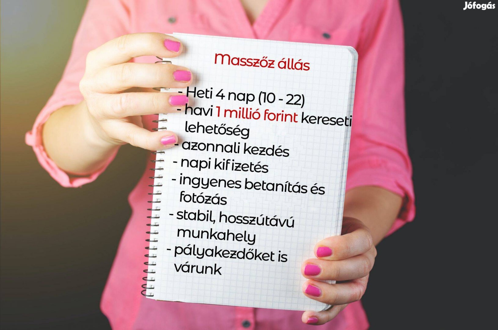 Masszázs munka, pályakezdőknek is!