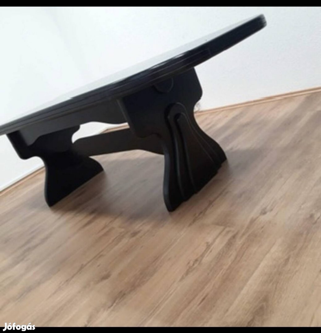 Masszív, elegáns fekete étkezőasztal / tárgyalóasztal eladó - 240 cm 