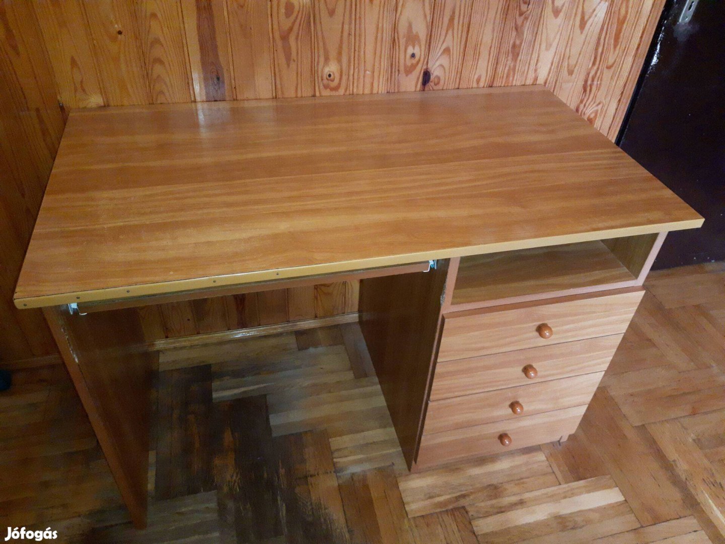 Masszív, stabil 4 fiókos íróasztal számítógépasztal író asztal 110x60