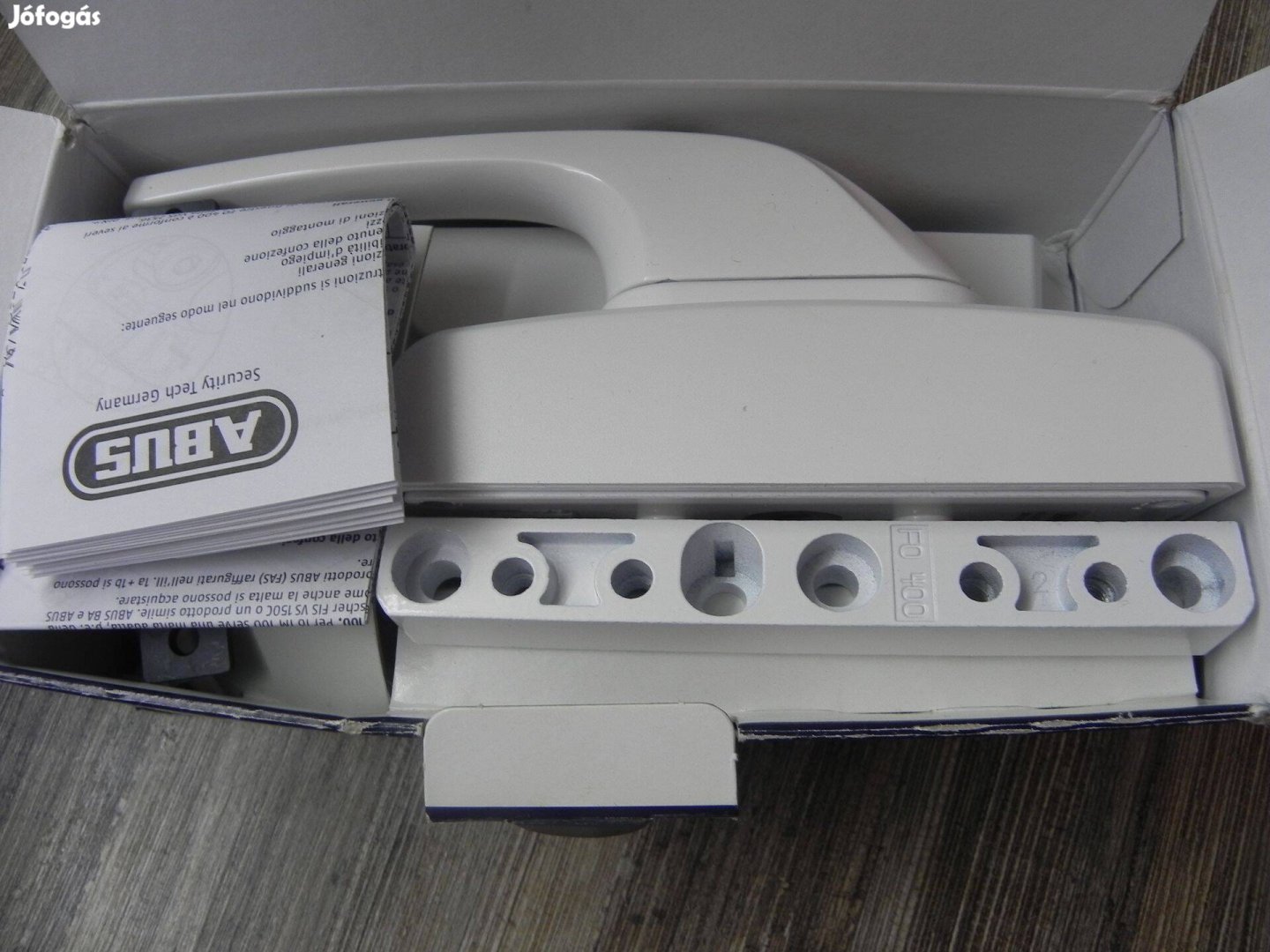 Masszív ablakzár Biztonsági zár Abus FO400N W nagyon jó fél