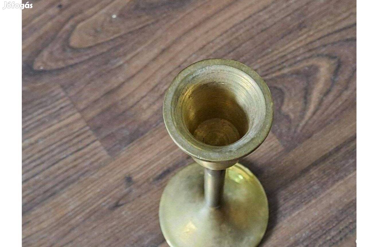 Masszív réz gyertyatartó