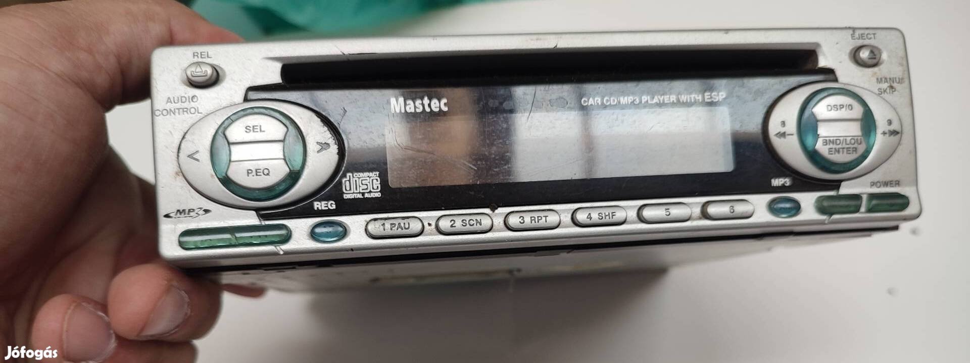 Mastec autó cd  rádió levehető előlap 