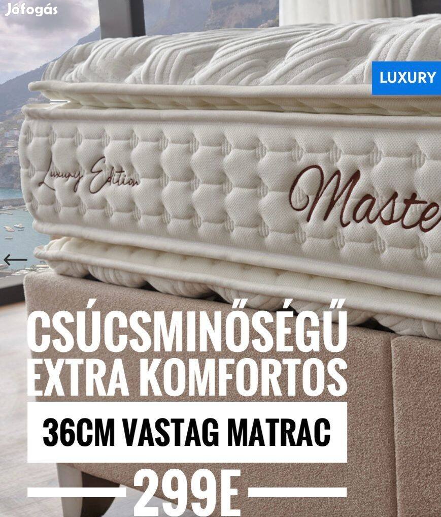 Master matrac 180x200 36cm magas soft matrac, legfelső kategória 289e