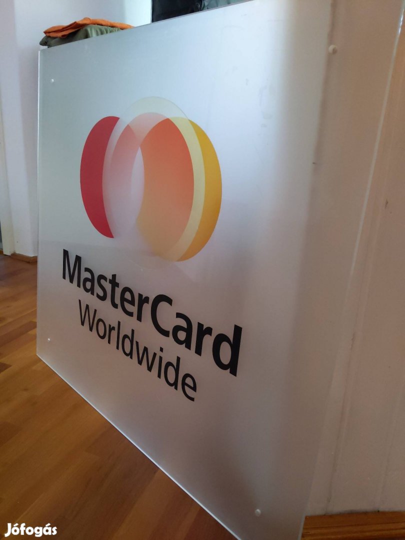 Mastercard plexi reklám tábla reklámtábla