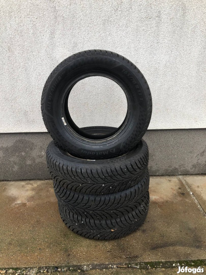 Matador 165/70 R13 téligumi, négyévszakos gumi garnitúra , szinte új