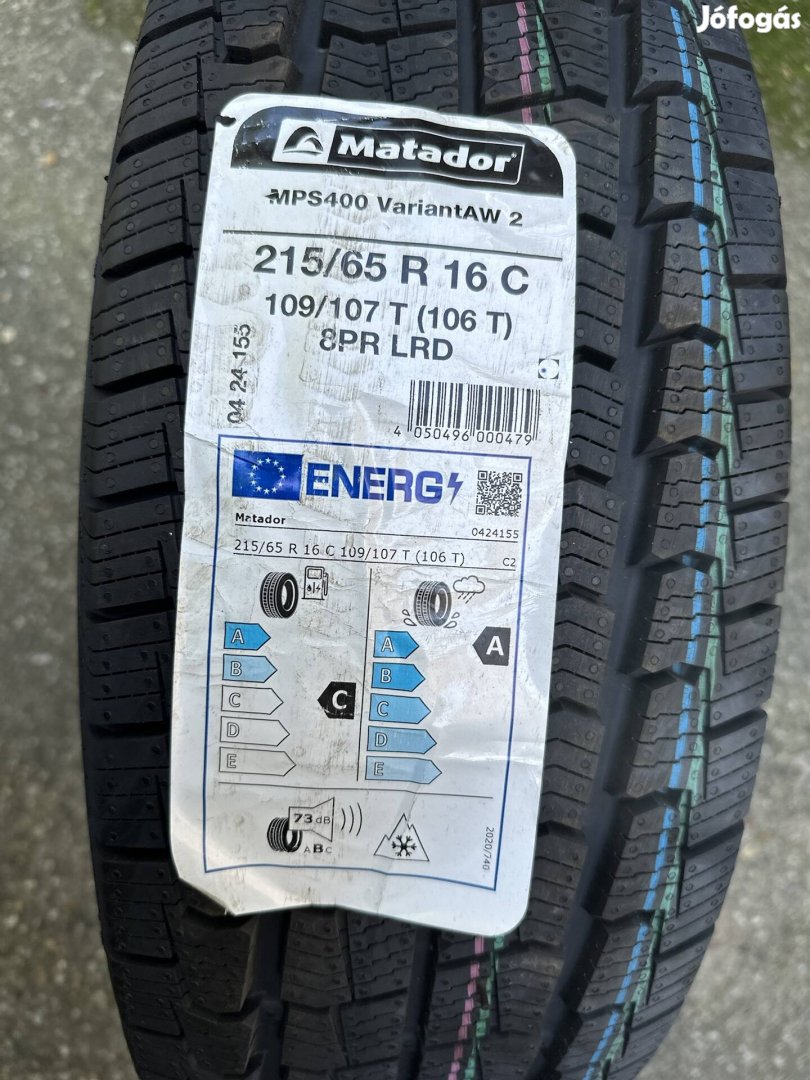 Matador 215/65R16C gumi 4 évszak új