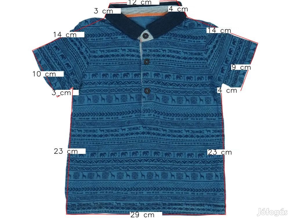 Matalan Használt (újszerű) Fiú Galléros póló (Méret: 80)