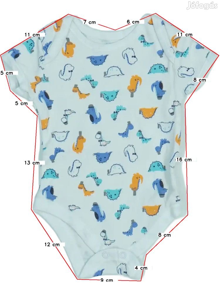 Matalan Használt (újszerű) Fiú Rövid ujjú / ujjatlan body (Méret: 68)