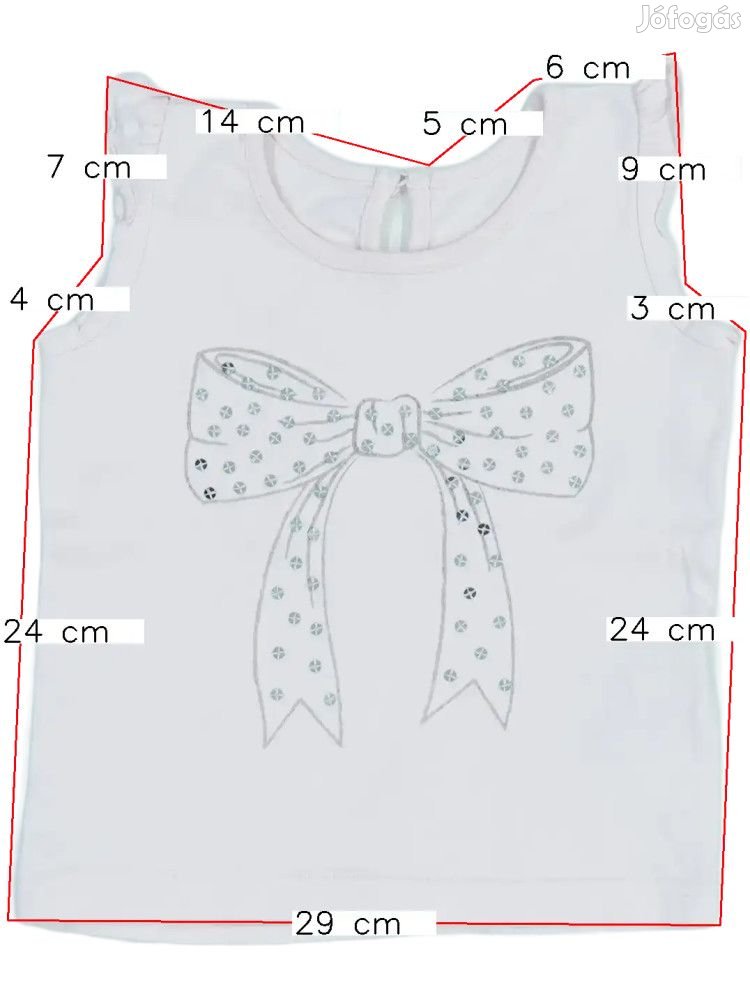 Matalan Új (címke nélküli) Lány Lányka / Női ujjatlan póló / top (Mére