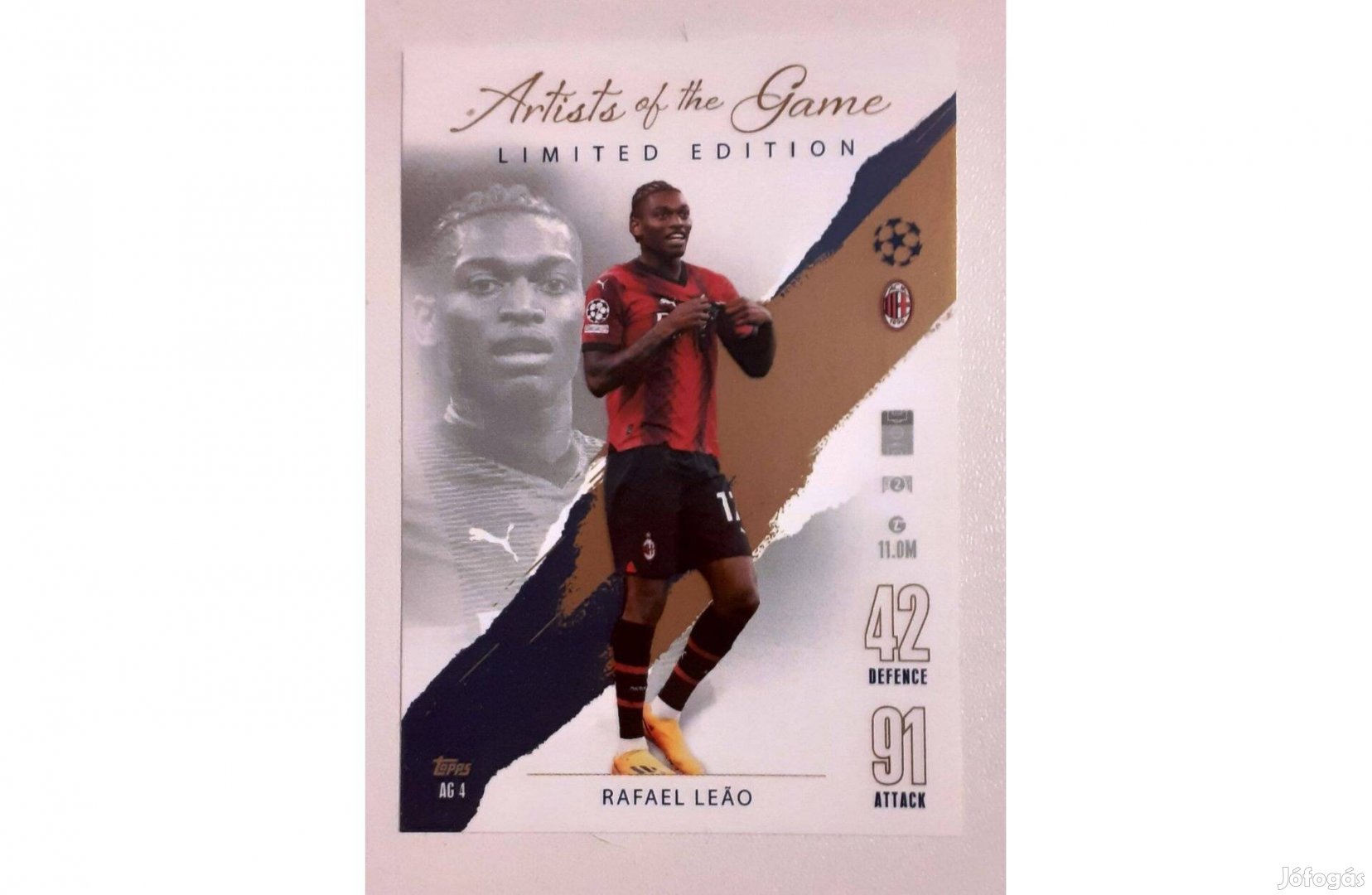 Match Attax 2023/24 Rafael Leáo Limited Edition focis kártya