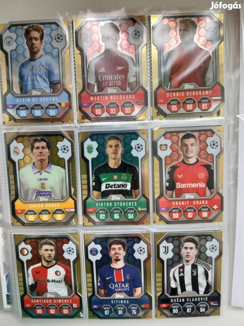 Match Attax 2025 Shield kártyák