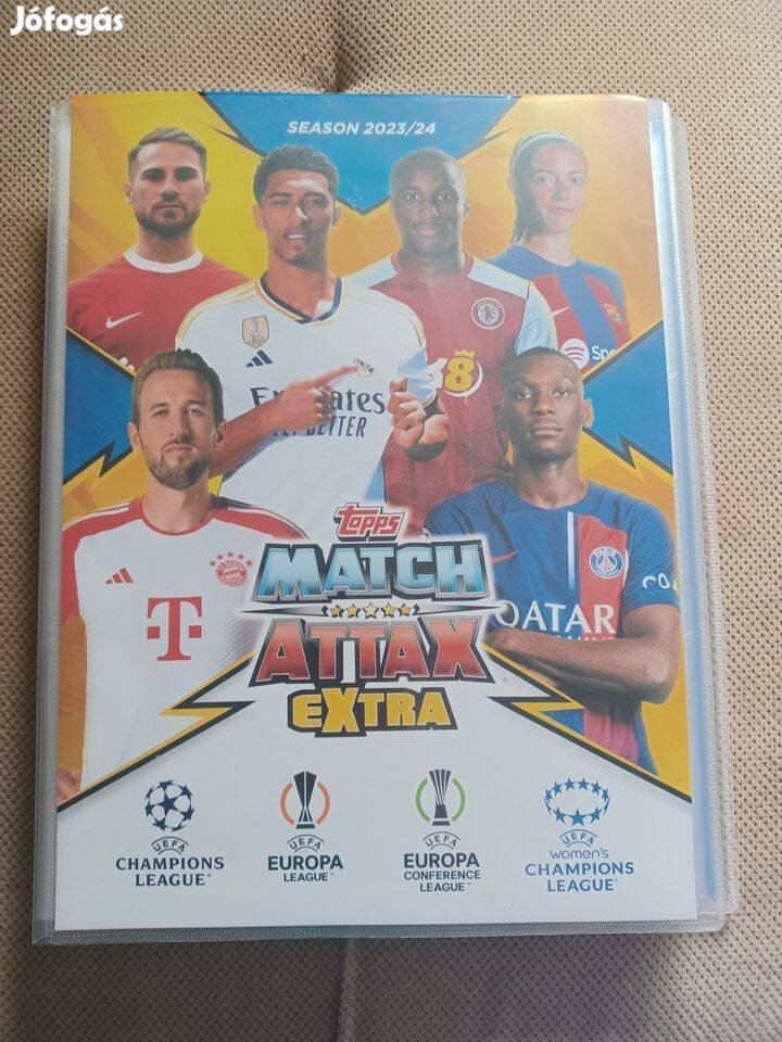 Match Attax Extra 2023/24 album 280 kártyával