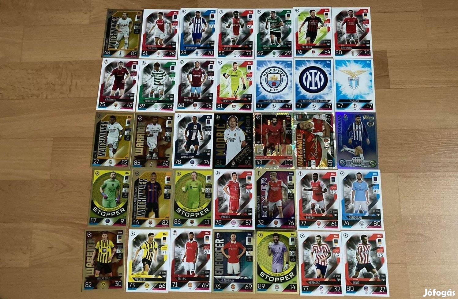 Match Attax Kártya Sárga Modric (35 db.)