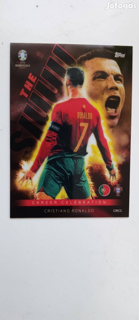 Match Attax Ronaldo Career Celebration ritka kártya