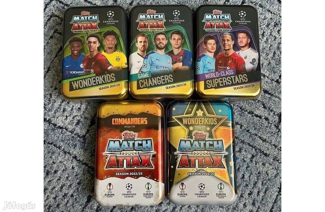 Match Attax Üres Fém Doboz Wonderkids