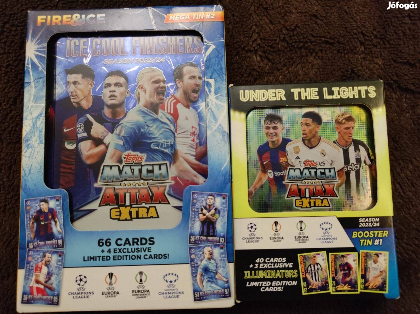 Match Attax extra mini és nagy fémdoboz