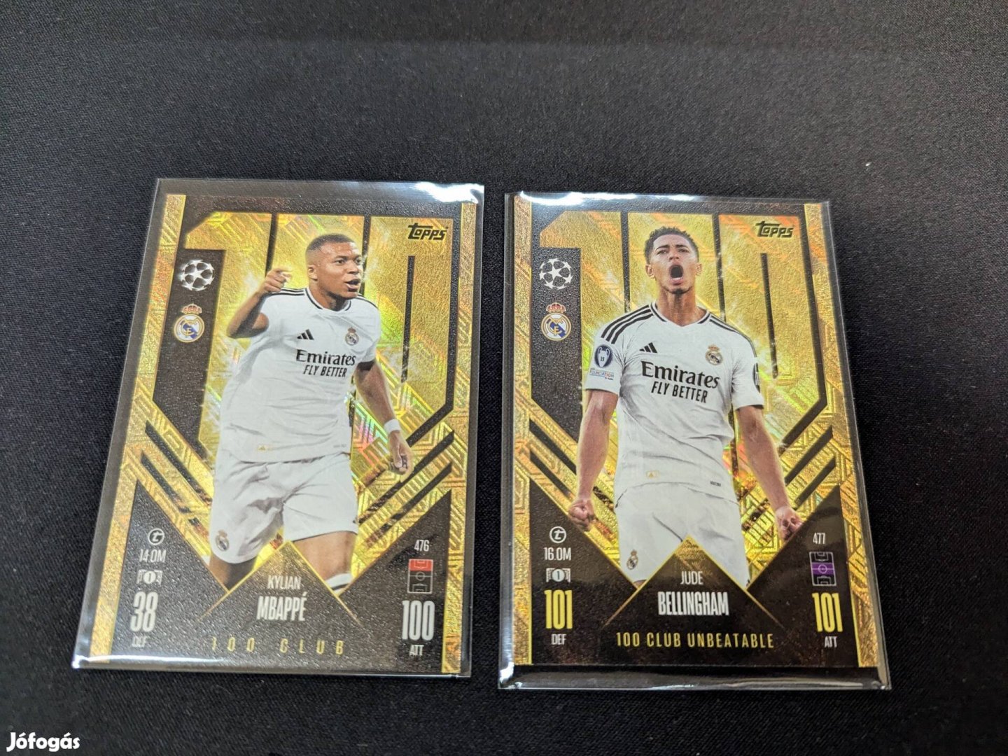 Match attax 24/25 100c Mbappé, Bellingham 