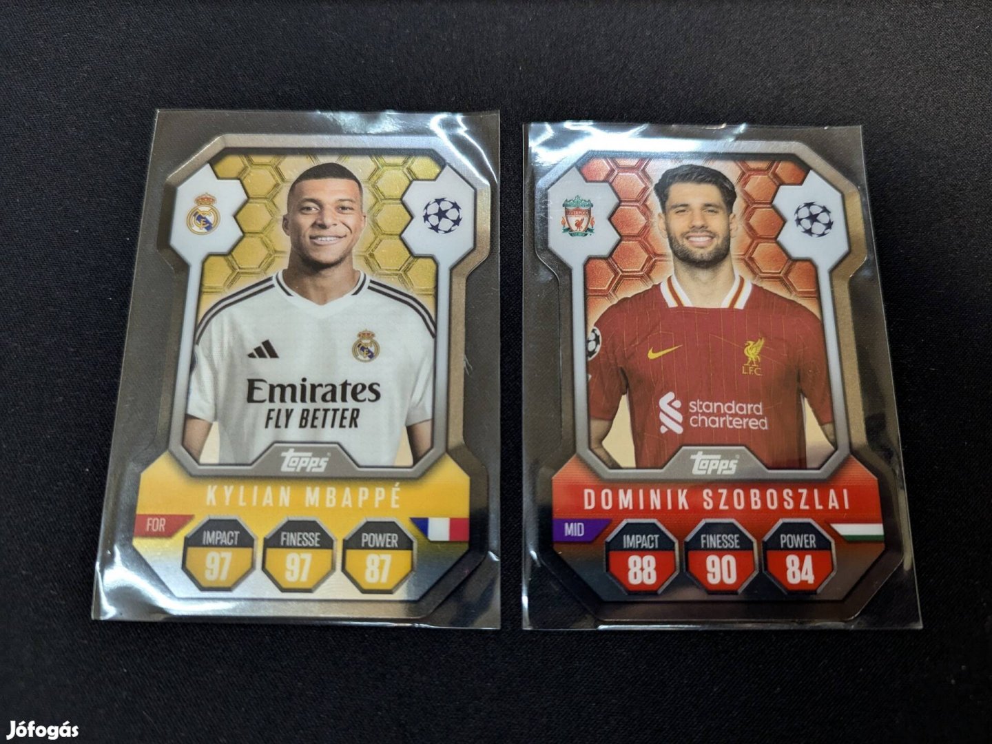 Match attax 24/25 shield Mbappé , Szoboszlai eladó 