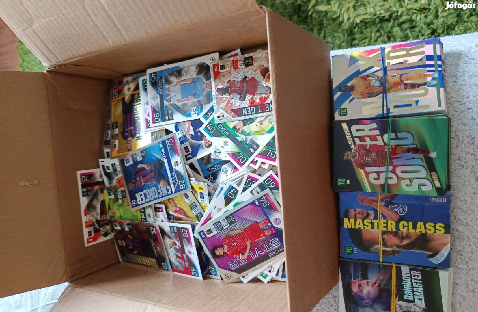 Match attax és top class kártyák eladó