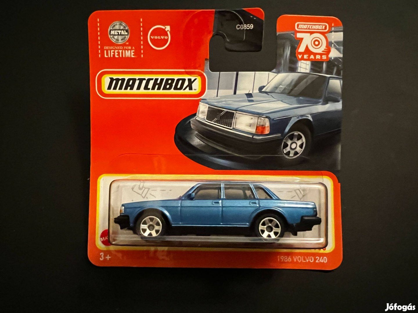 Matchbox 1986 Volvo 240 - világoskék