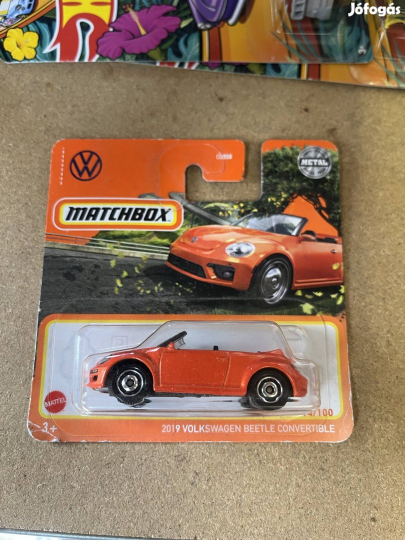 Matchbox 2019 Volkswagen Beetle Convertible narancssárga Új