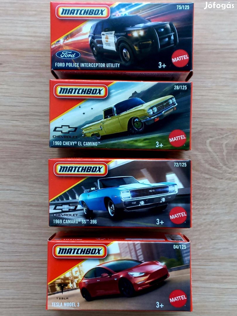 Matchbox 4 db USA Superfast papírdobozban