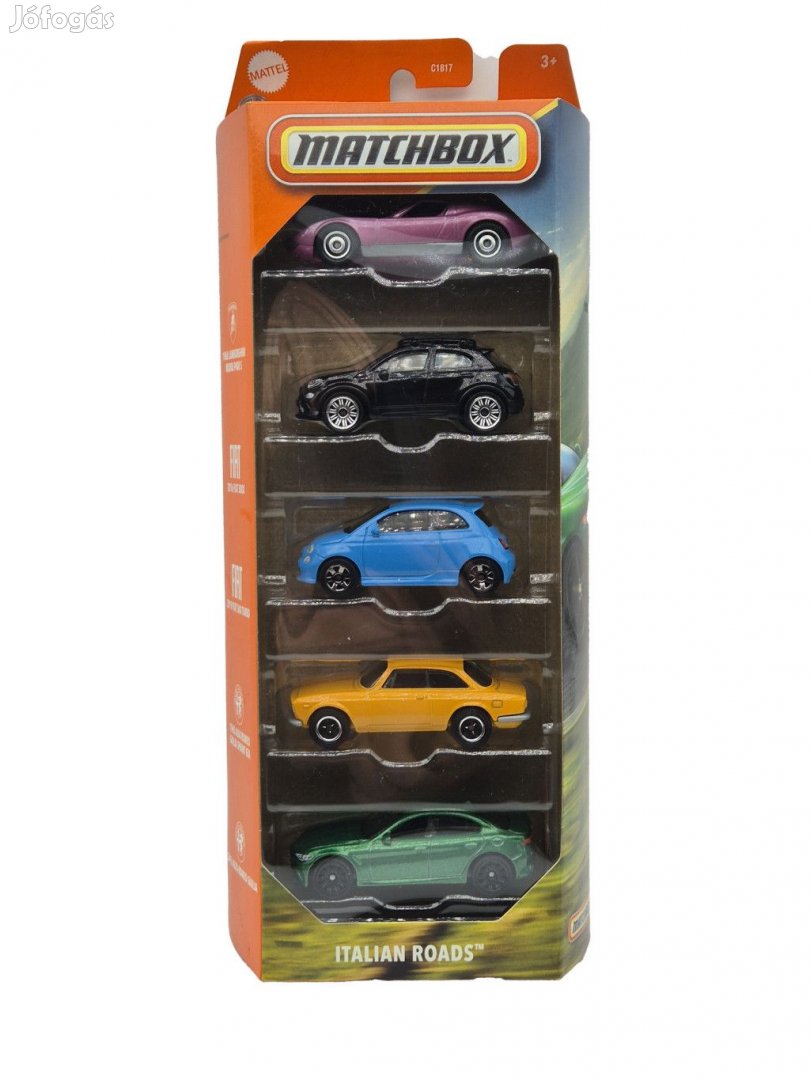 Matchbox 5 darabos autó szett - Italian Roads - Matchbox - 1:64