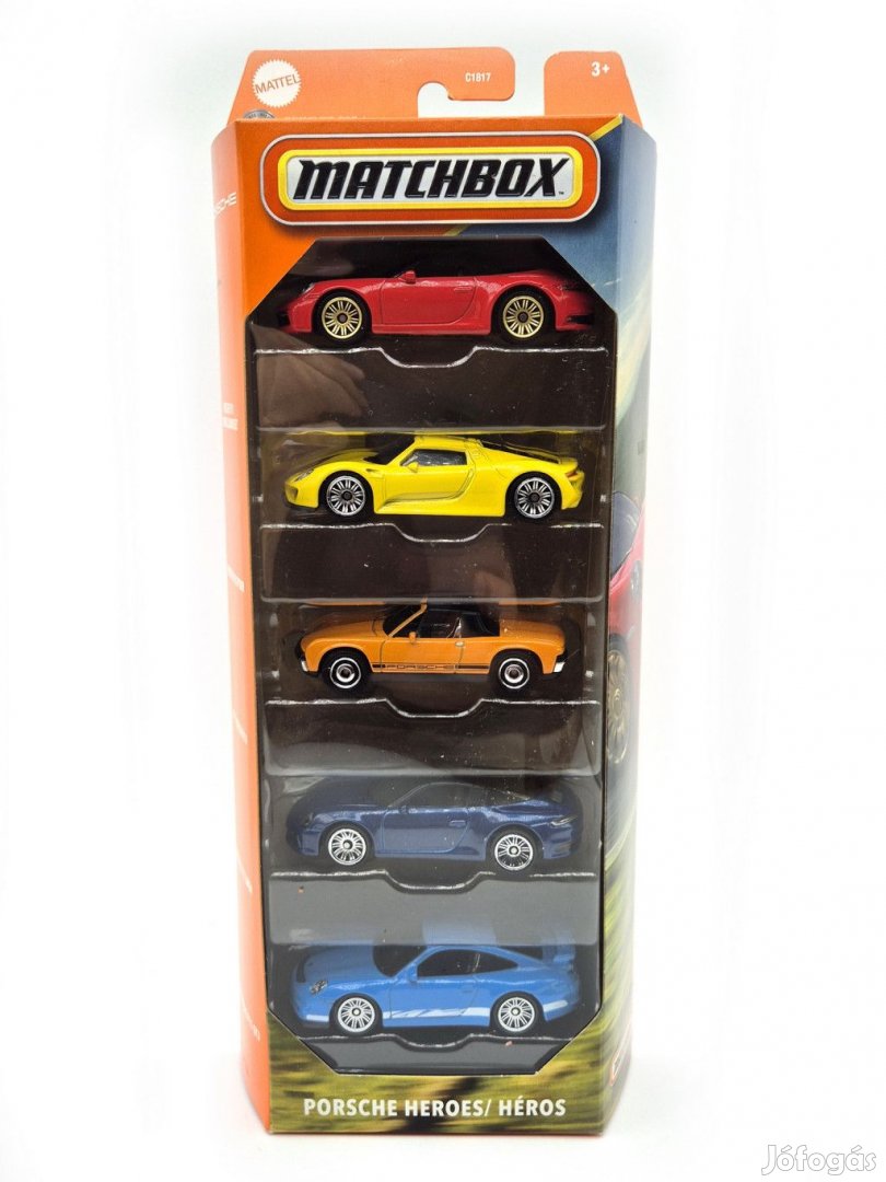 Matchbox 5 darabos autó szett - Porsche Heroes / Héros  -  Matchbox -