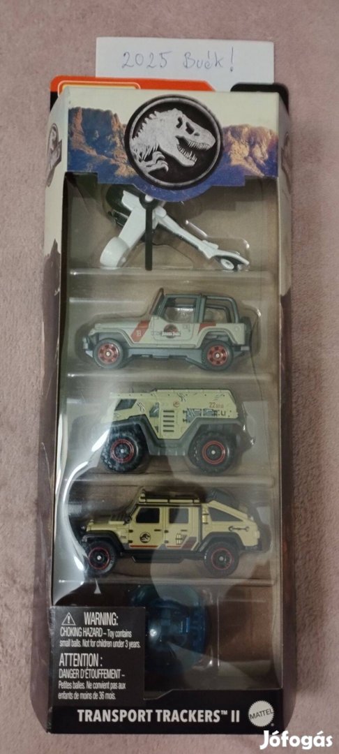 Matchbox 5 pack, Jurassic World, Transport Trackers 2