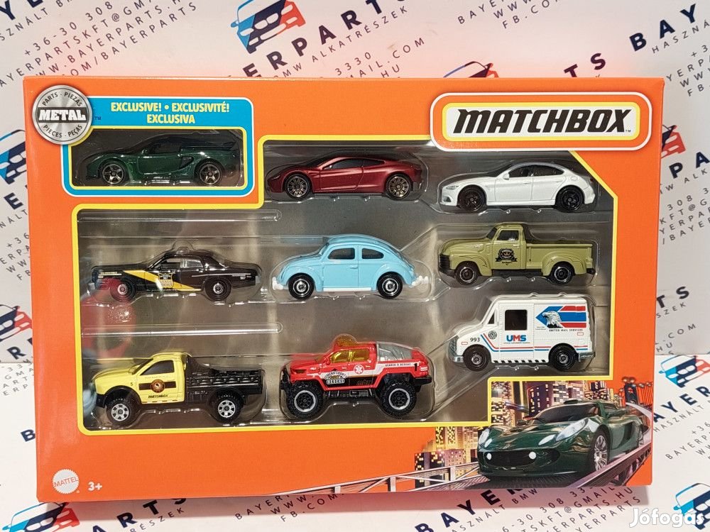 Matchbox 9 darabos autós szett -  Matchbox - 1:64