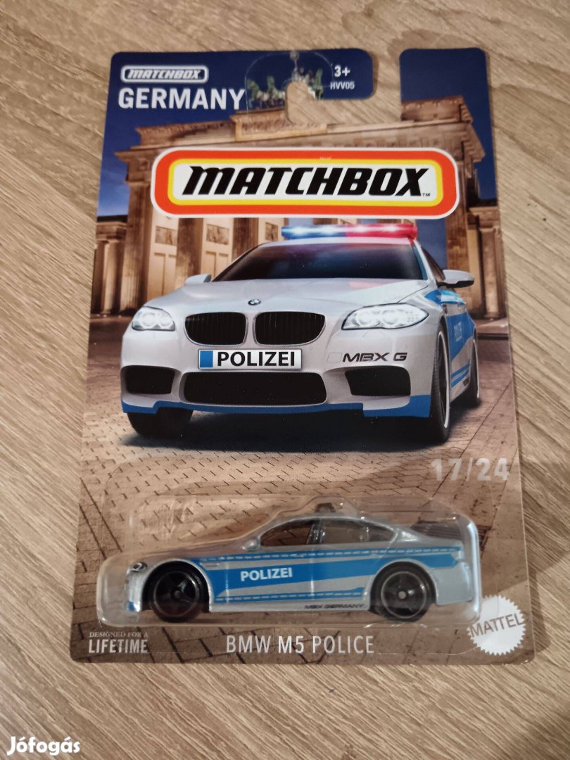 Matchbox BMW M5 Police (bliszter sérült) (Hvv38)