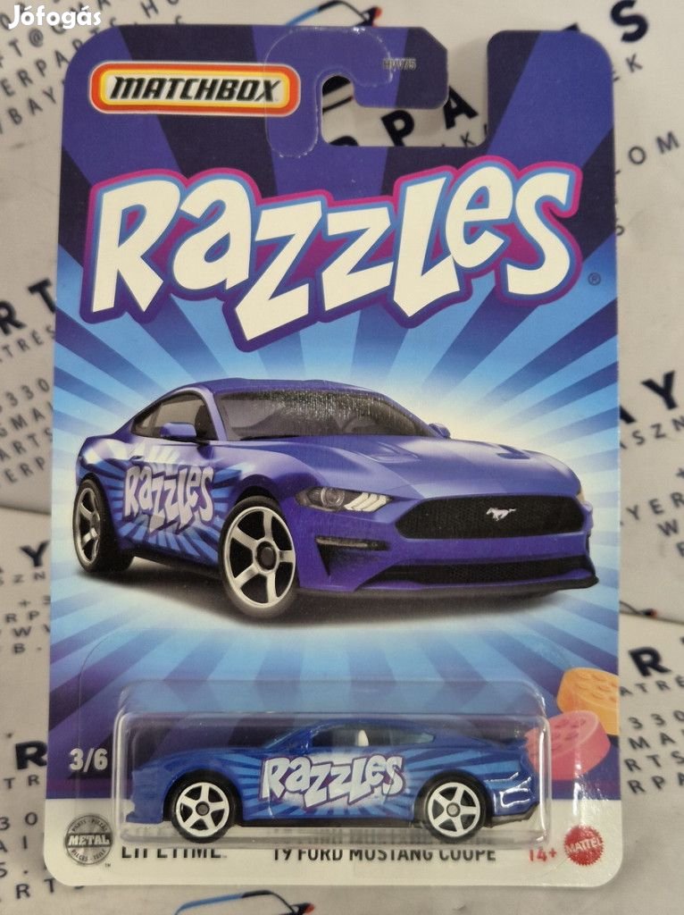 Matchbox Candy - '19 Ford Mustang Coupe - 3/6 - hosszú kártyás -  Mat