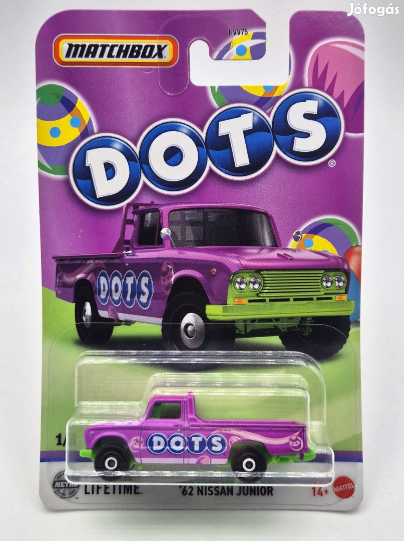 Matchbox Candy - '62 Nissan Junior - 1/6 - hosszú kártyás -  Matchbox