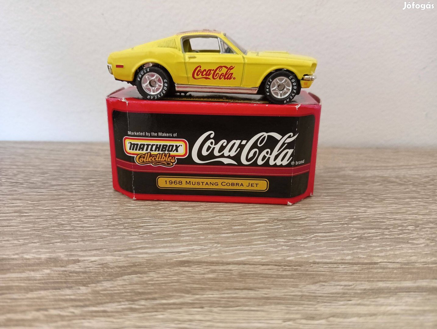 Matchbox Coca Cola 1968 Mustang Cobra Jet Yellow