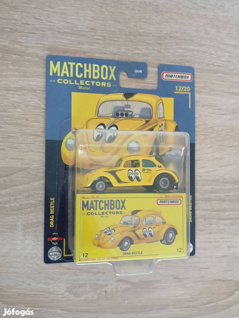 Matchbox Collectors 2022 12 Drag Beetle Yellow Mooneyes