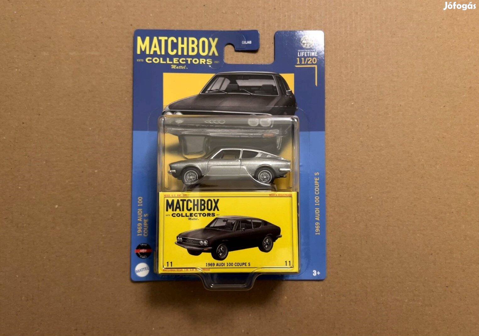 Matchbox Collectors - 1969 Audi 100 Coupe S - ezüst szürke