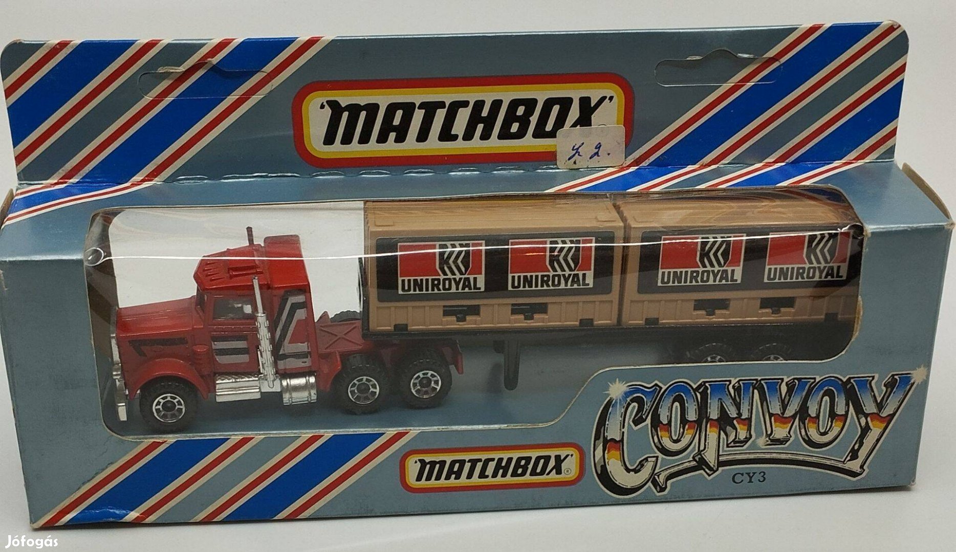 Matchbox Cy-3 Double Container Uniroyal barna konténer!