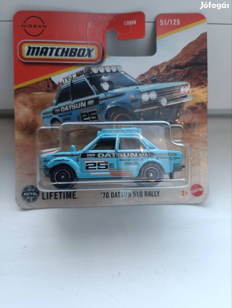 Matchbox Datsun 510 Rally kisautó 