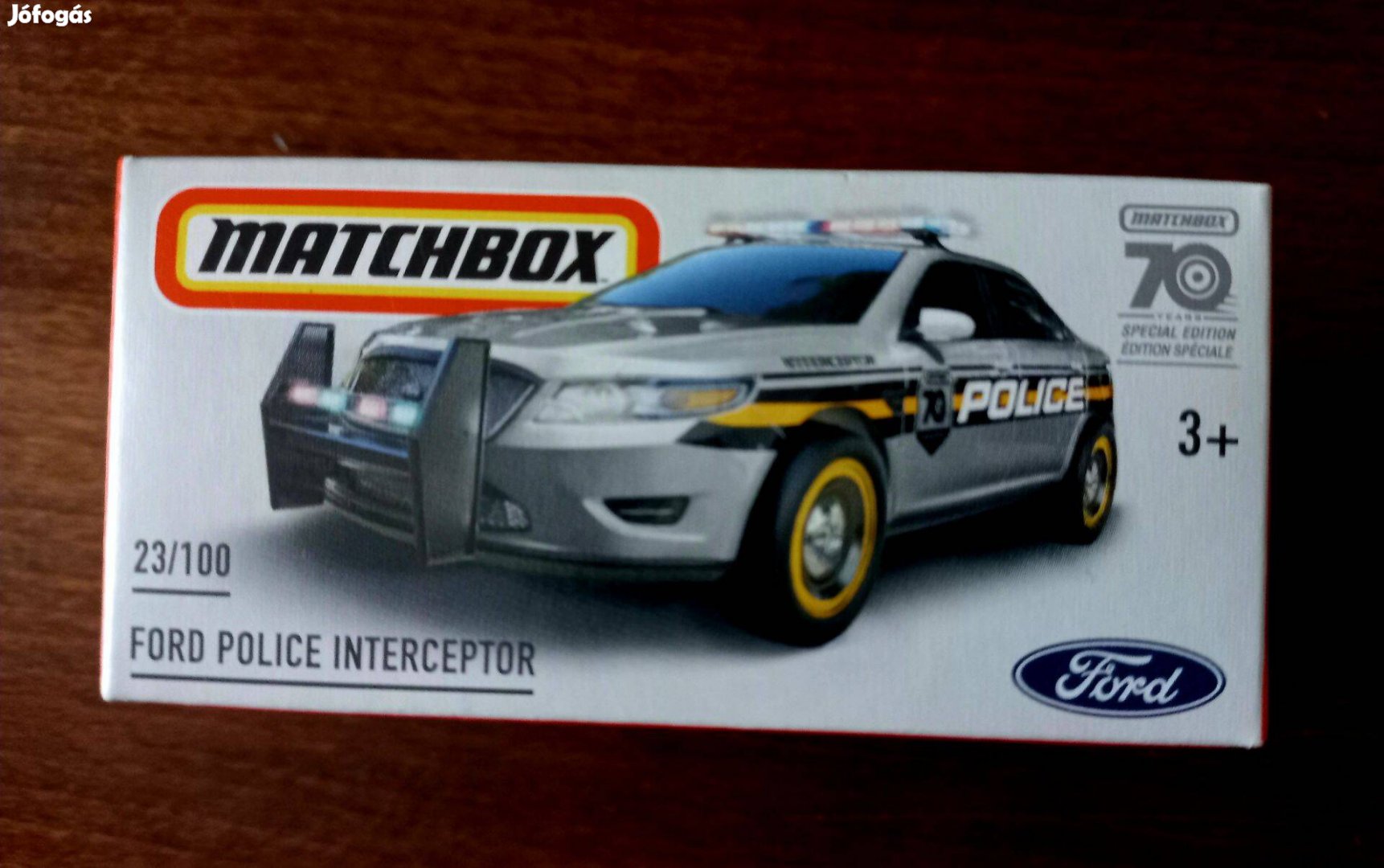 Matchbox Ford Police CAR papír dobozos
