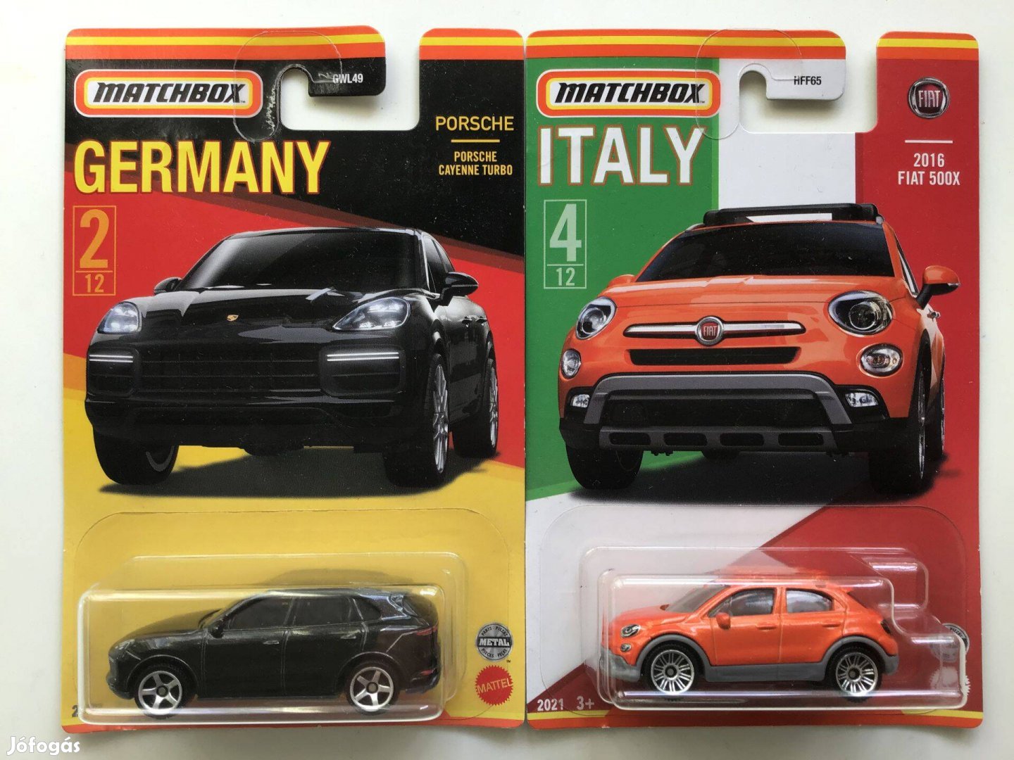 Matchbox Germany Porsche Cayenne Italy Fiat 500