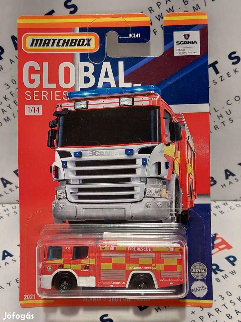 Matchbox Global Series - Scania P 360 Fire Truck tűzoltóautó