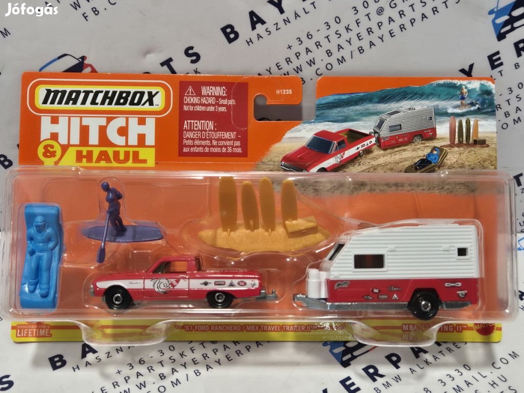 Matchbox Hitch and Haul - Ford Ranchero (1961) - MBX Traver Trailer I