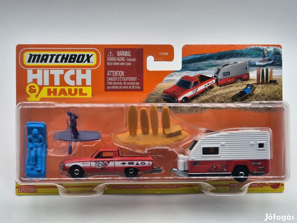 Matchbox Hitch and Haul - Ford Ranchero (1961) - MBX Traver Trailer I