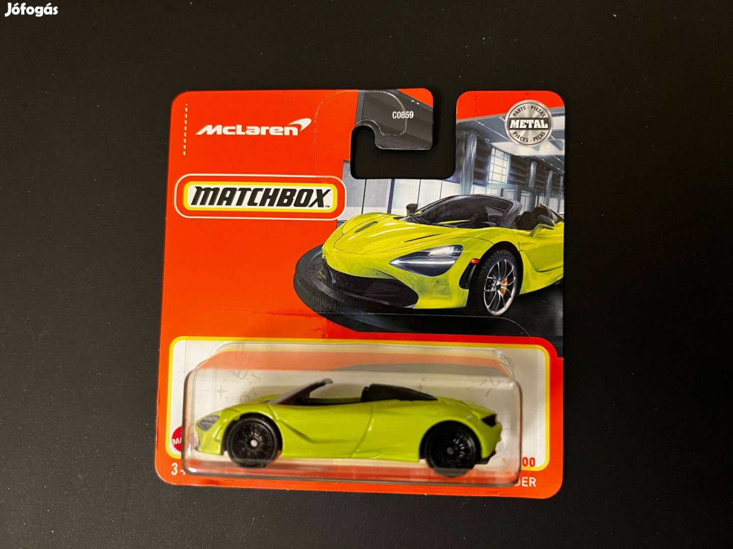Matchbox Mclaren 720 Spyder - neon zöld