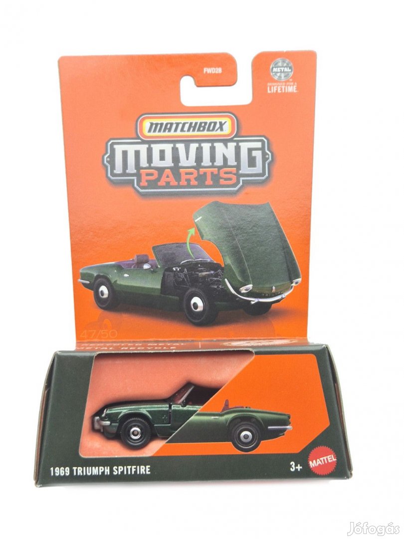 Matchbox Moving Parts - 1969 Triumph Spitfire - zöld -  Matchbox - 1: